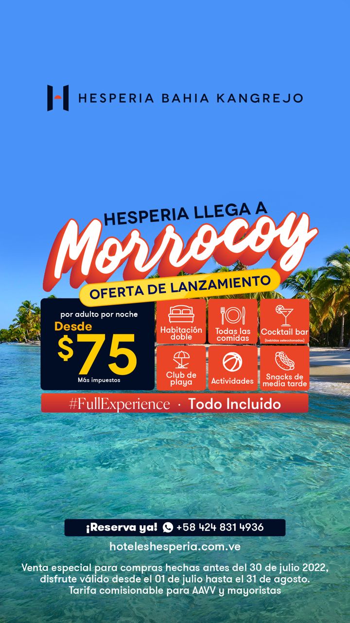 Hesperia llega a Morrocoy con todo incluido Hesperia llega a Morrocoy con todo incluido